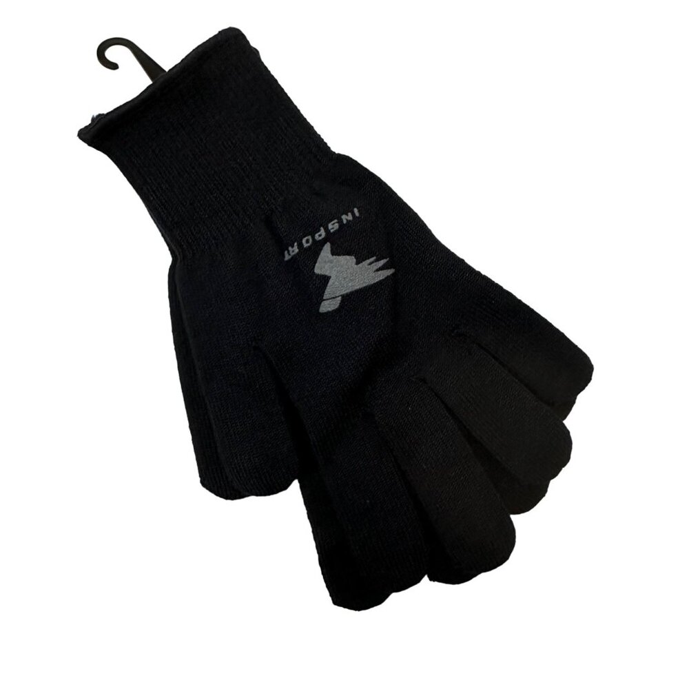 Insport Unisex Large Gray Pull On Full Finger Gloves JX505-001 NWT‎